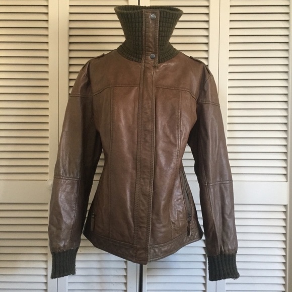 Eddie Bauer leather bomber jacket - Picture 5 of 8